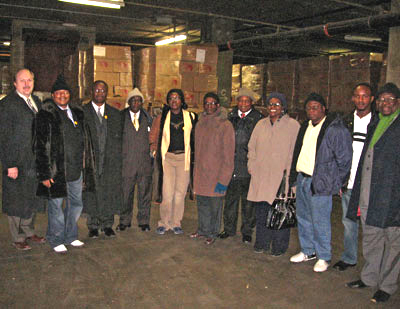 Nigerian delegation tours the BFA warehouse.