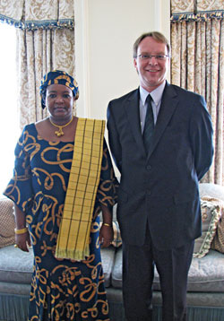 Tanzanian First Lady Mama Kikwete and BFA Executive Director Patrick Plonski.