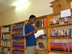Berbera College Library in Somaliland stocked with new BFA books.