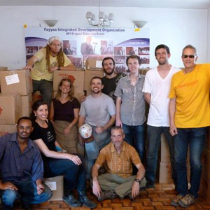 U.S. Peace Corps volunteers sorted and distributed all 22,000 BFA books for their Ethiopian students.