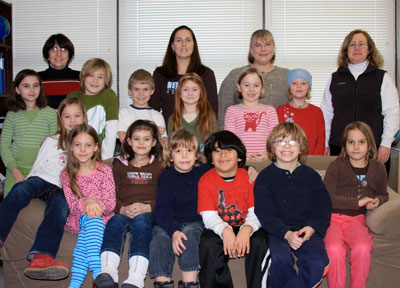 Students and teachers from Room 2B at Baker Demonstration School in Illinois. As a holiday gift in honor of their teachers, the students and their families collected and donated over $300 to the Botswana Book Project.