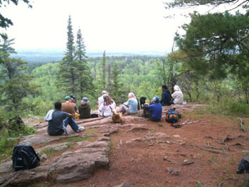 The view from the top of Eagle Mountain in northern Minnesota.