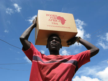 Invisible Children is stocking libraries with BFA books in Gulu, Uganda.