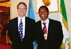 BFA's Executive Director Patrick Plonski and Sivu Maqungo, Minister Counselor of South Africa to the United Nations