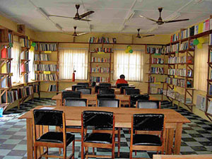 Library outfitted with BFA books